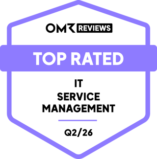 OMR Reviews Top Rated IT Service Management Badge für ky2help