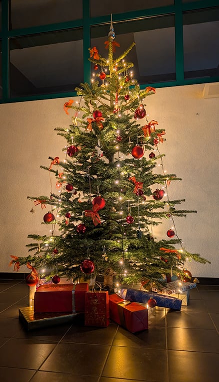 Weihnachtsbaum KYBERNA Hauptsitz 2025